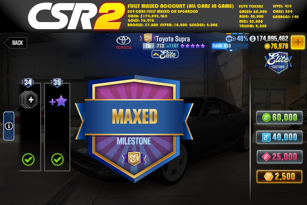 CSR2 FULLY MAXED ACCOUNT ThatCSR2Mods